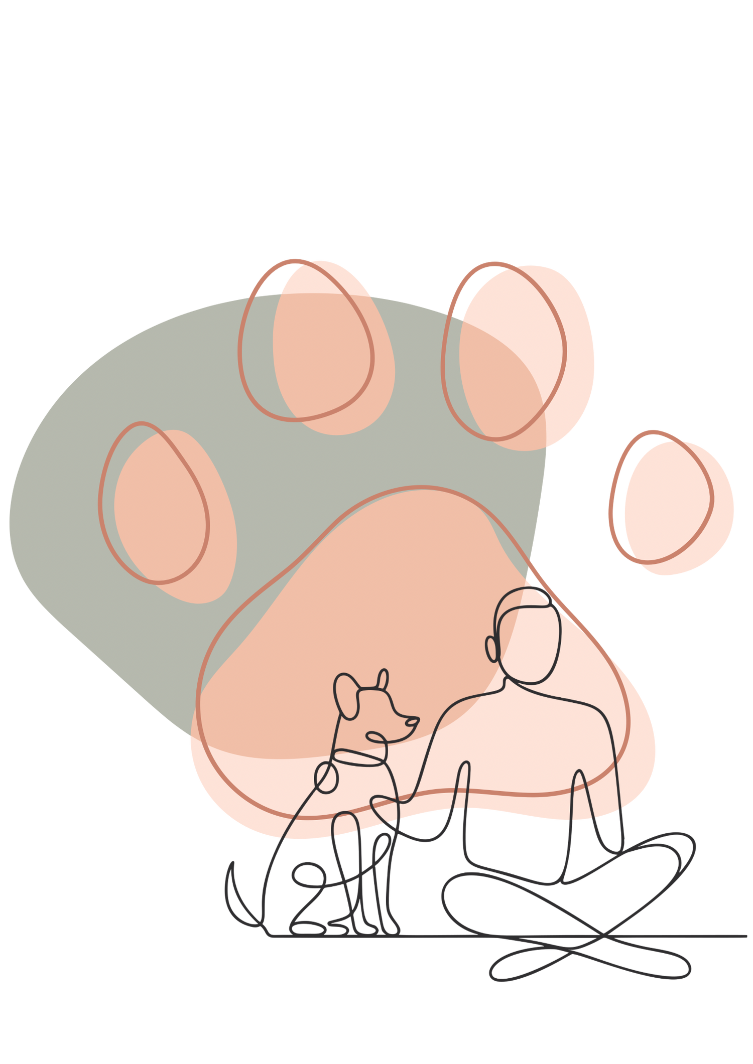 Namastey Paw collection – yoga and meditation-inspired dog art by CanineQuirks