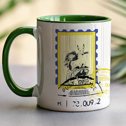 Scooter Post Color Coffee Mug.