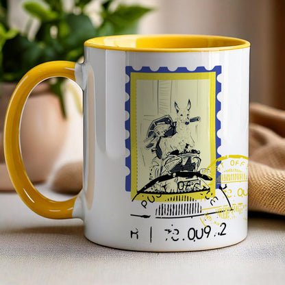 Scooter Post Color Coffee Mug.