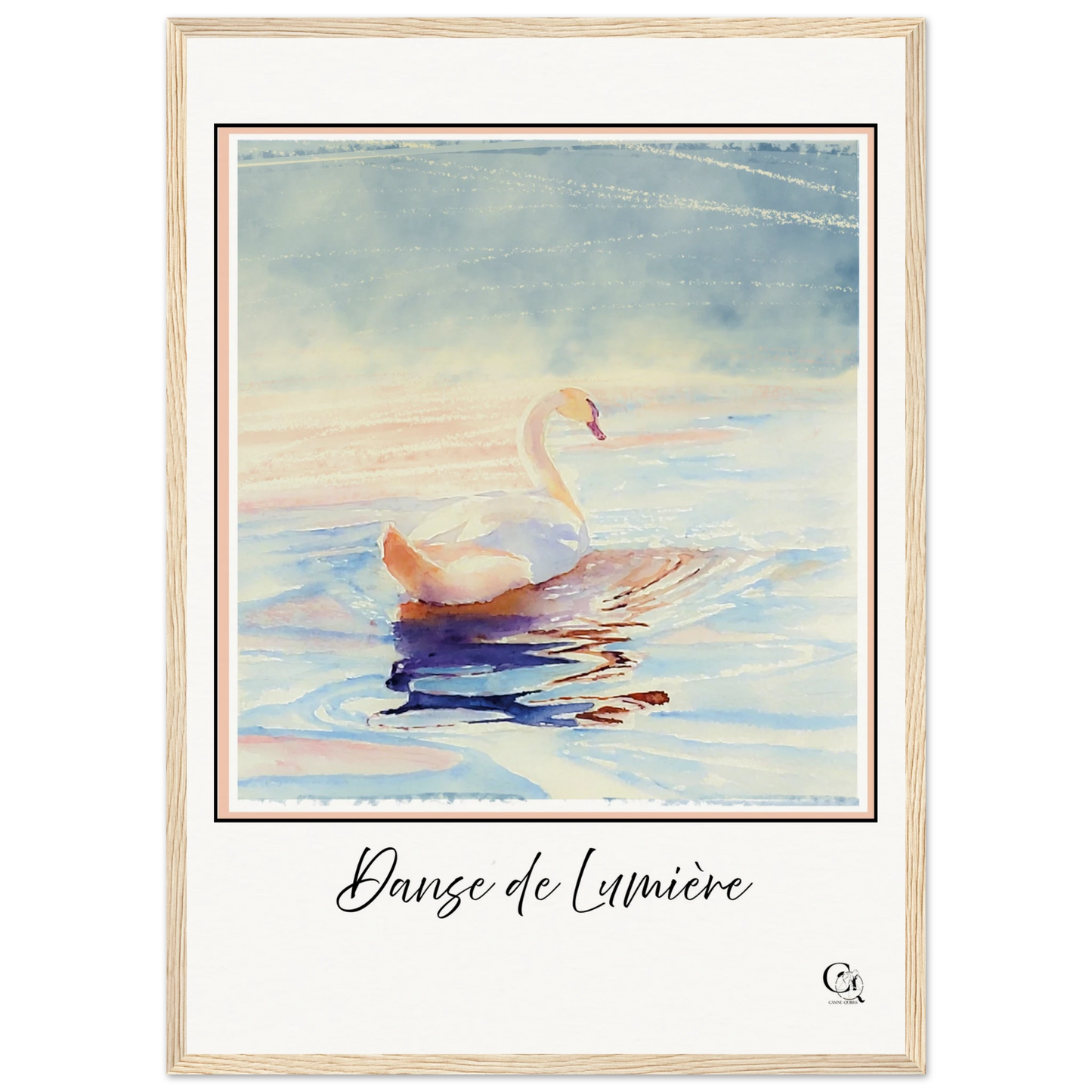 Grace in Stillness Swan Art Print