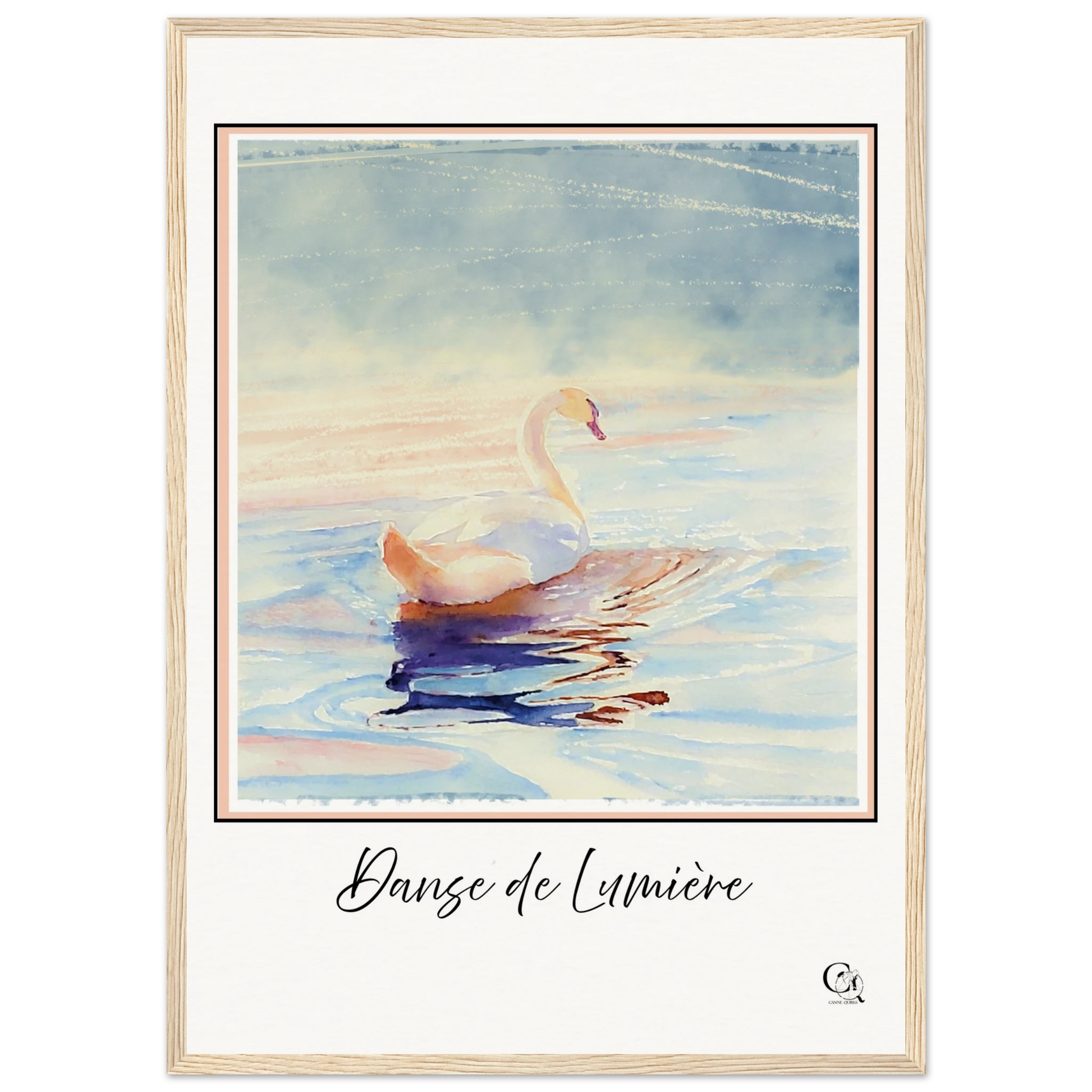 Grace in Stillness Swan Art Print