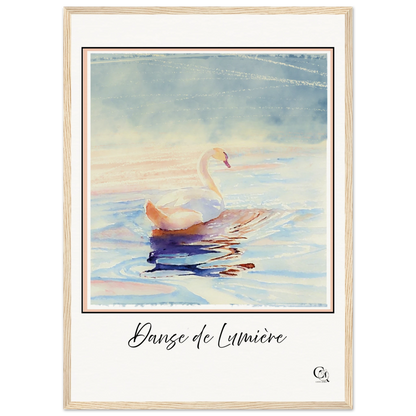 Grace in Stillness Swan Art Print