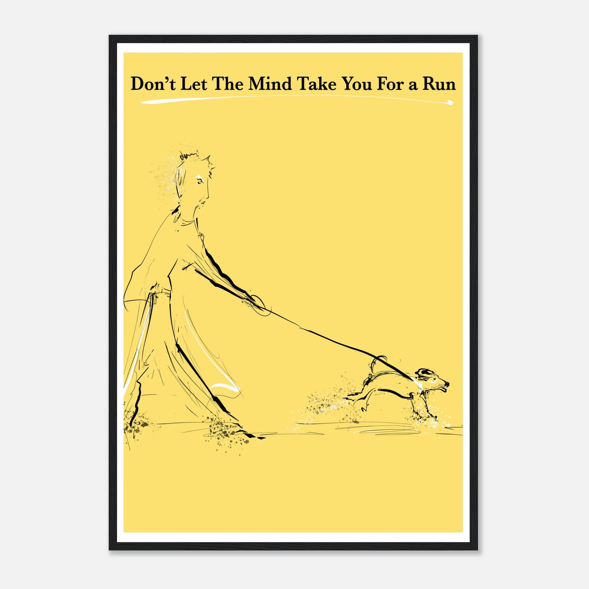 Motivational Poster Mind On a Leash 