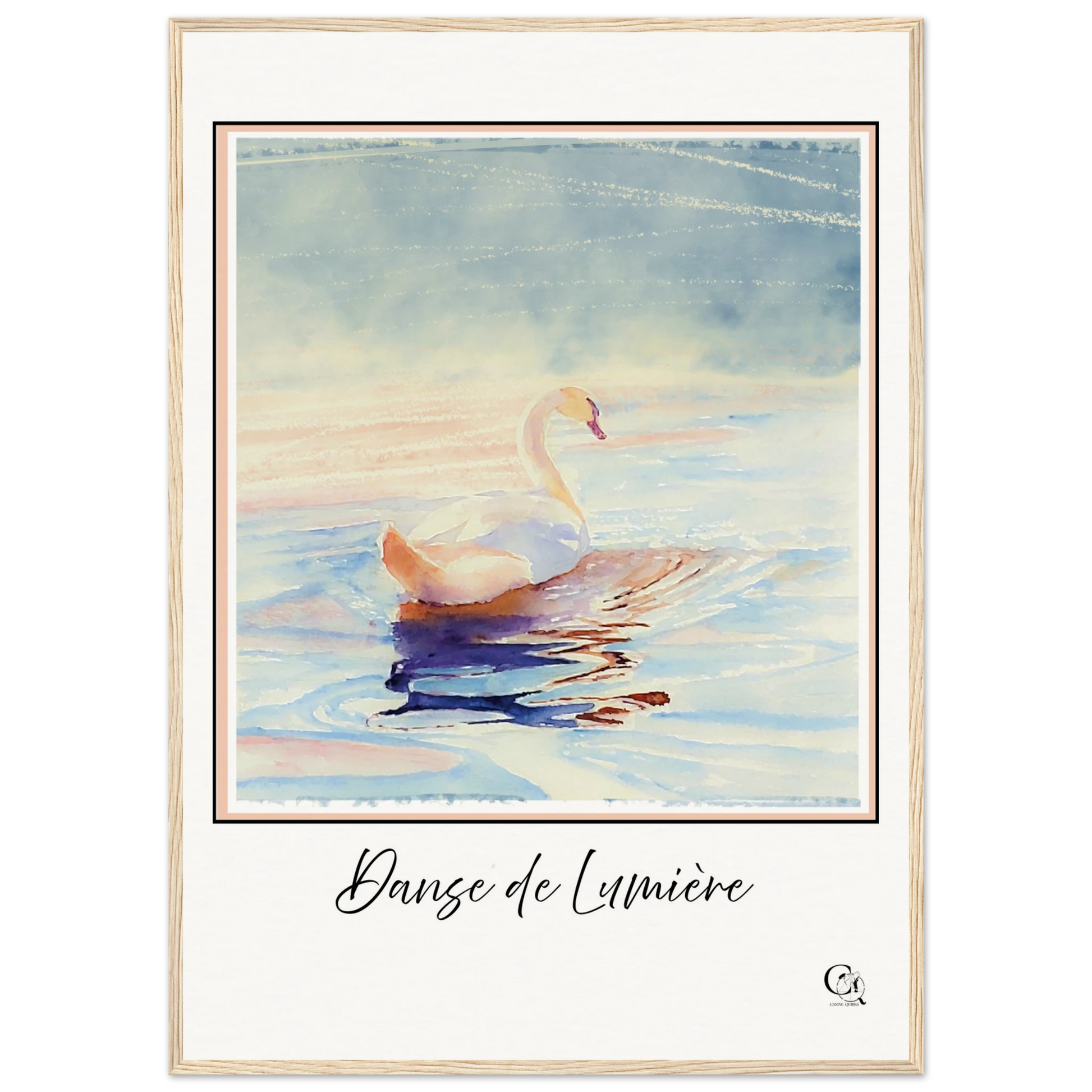 Grace in Stillness Swan Art Print