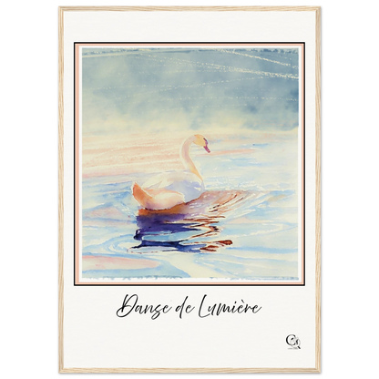 Grace in Stillness Swan Art Print