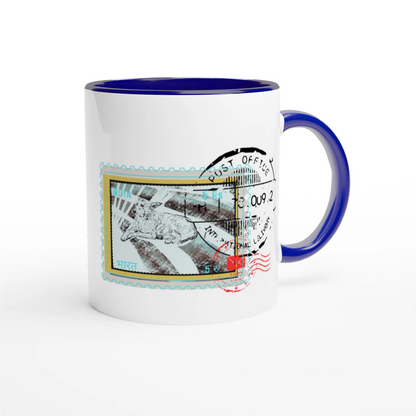 Streetside Post 11Oz Color Filled Ceramic Mug.