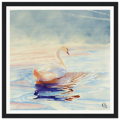 Grace in Stillness Swan Canvas Print