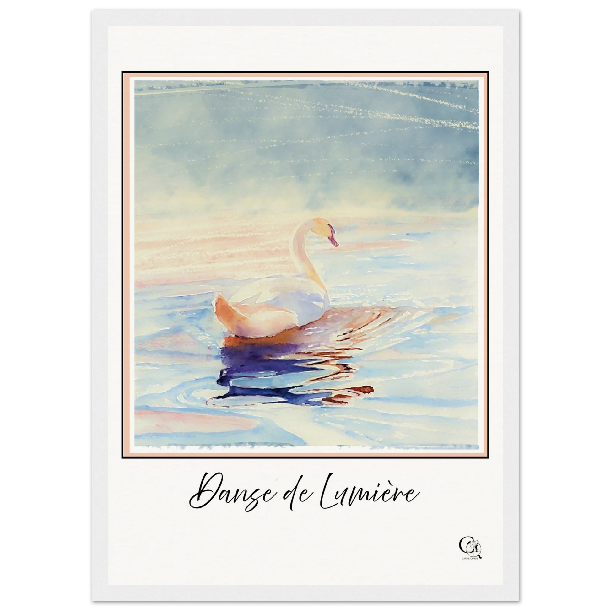 Grace in Stillness Swan Art Print