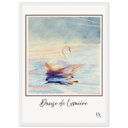 Grace in Stillness Swan Art Print