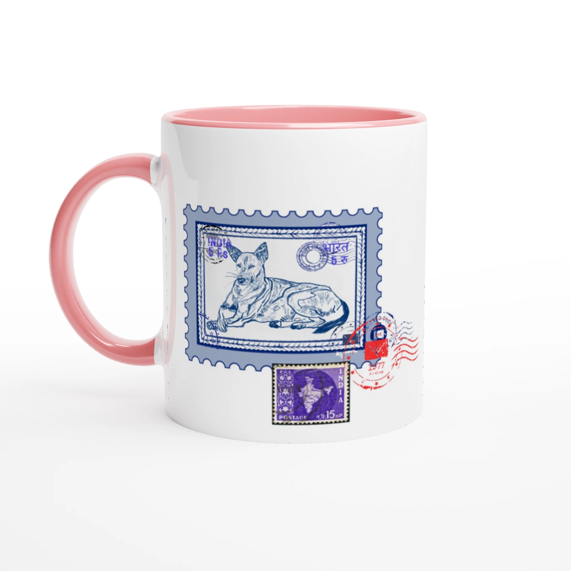 Midnight Post 11Oz Color Filled Ceramic Mug.