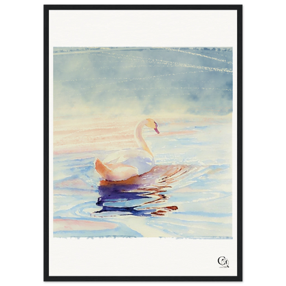 Grace in Stillness Swan Art Print