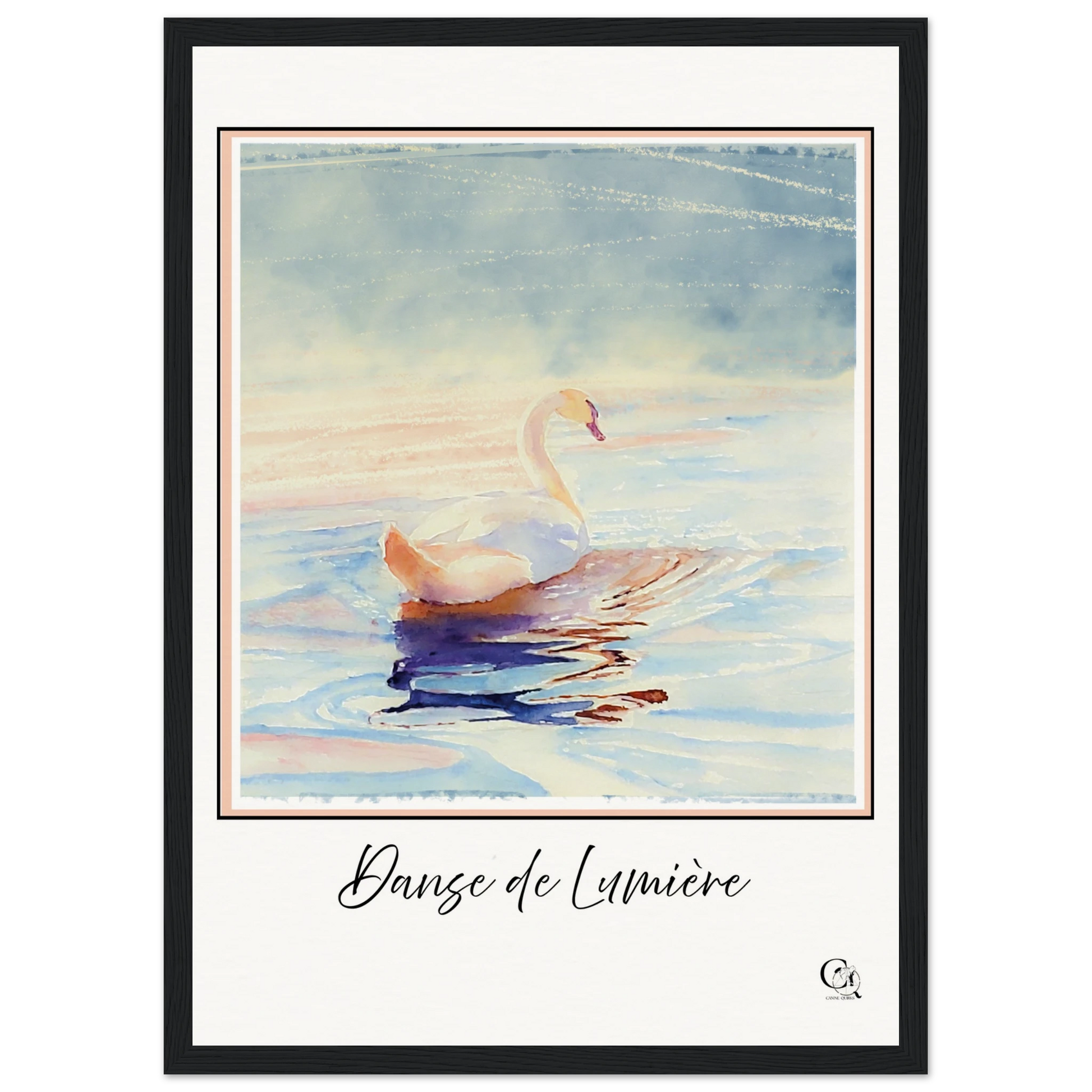Grace in Stillness Swan Art Print