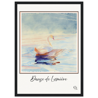 Grace in Stillness Swan Art Print