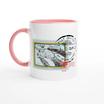 Streetside Post 11Oz Color Filled Ceramic Mug.