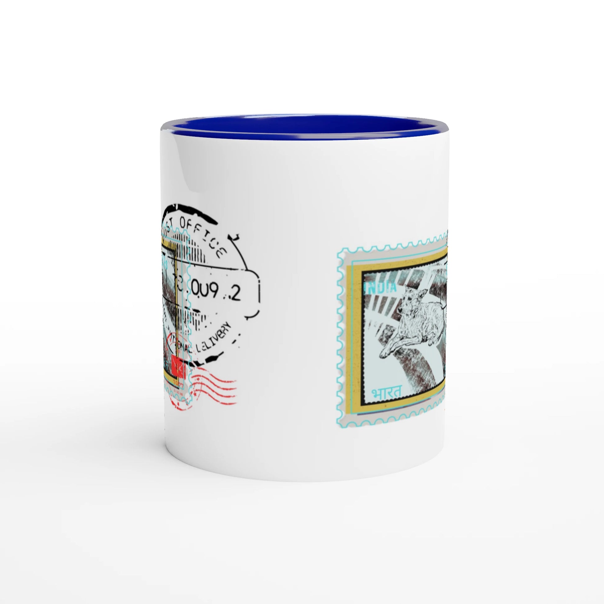 Streetside Post 11Oz Color Filled Ceramic Mug.