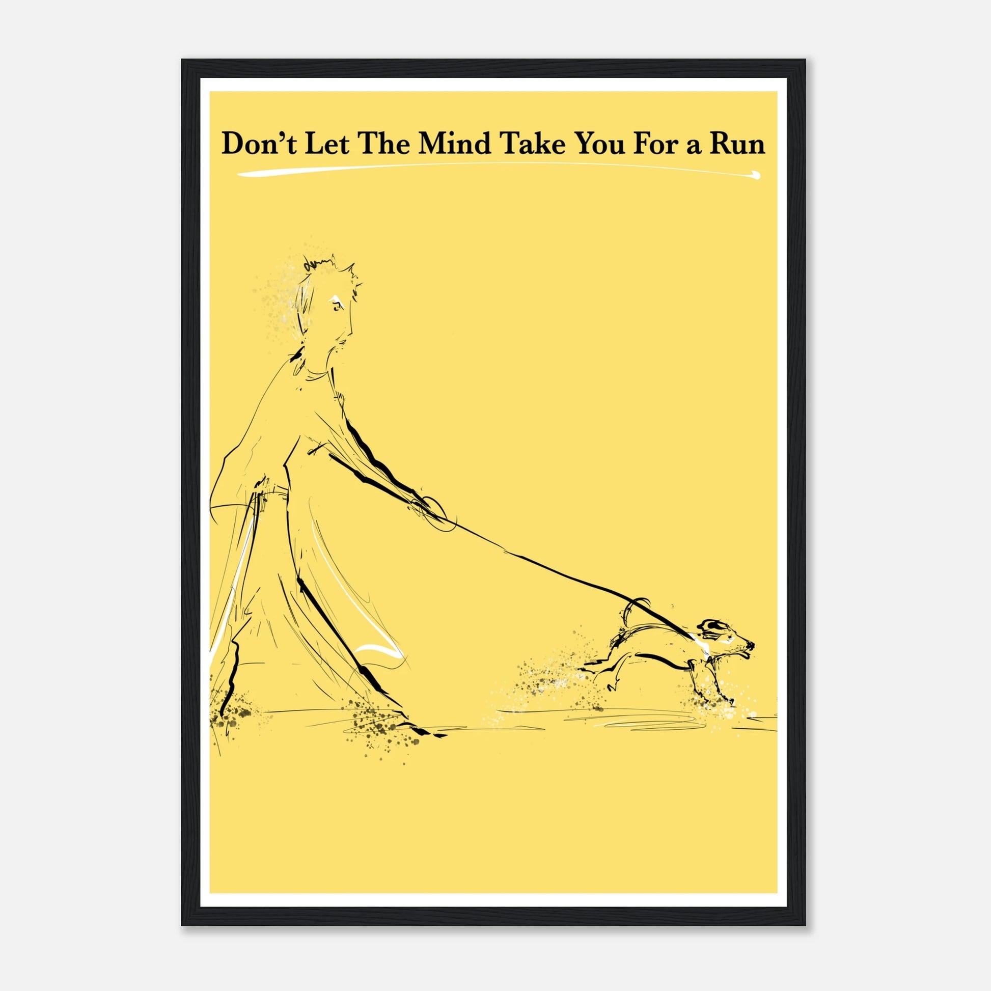 Motivational Poster Mind On a Leash 