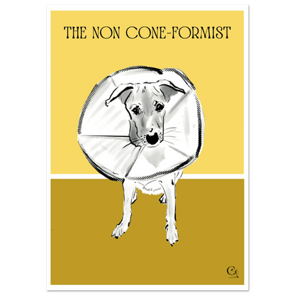 Quirky Dog Poster Non Coneformist
