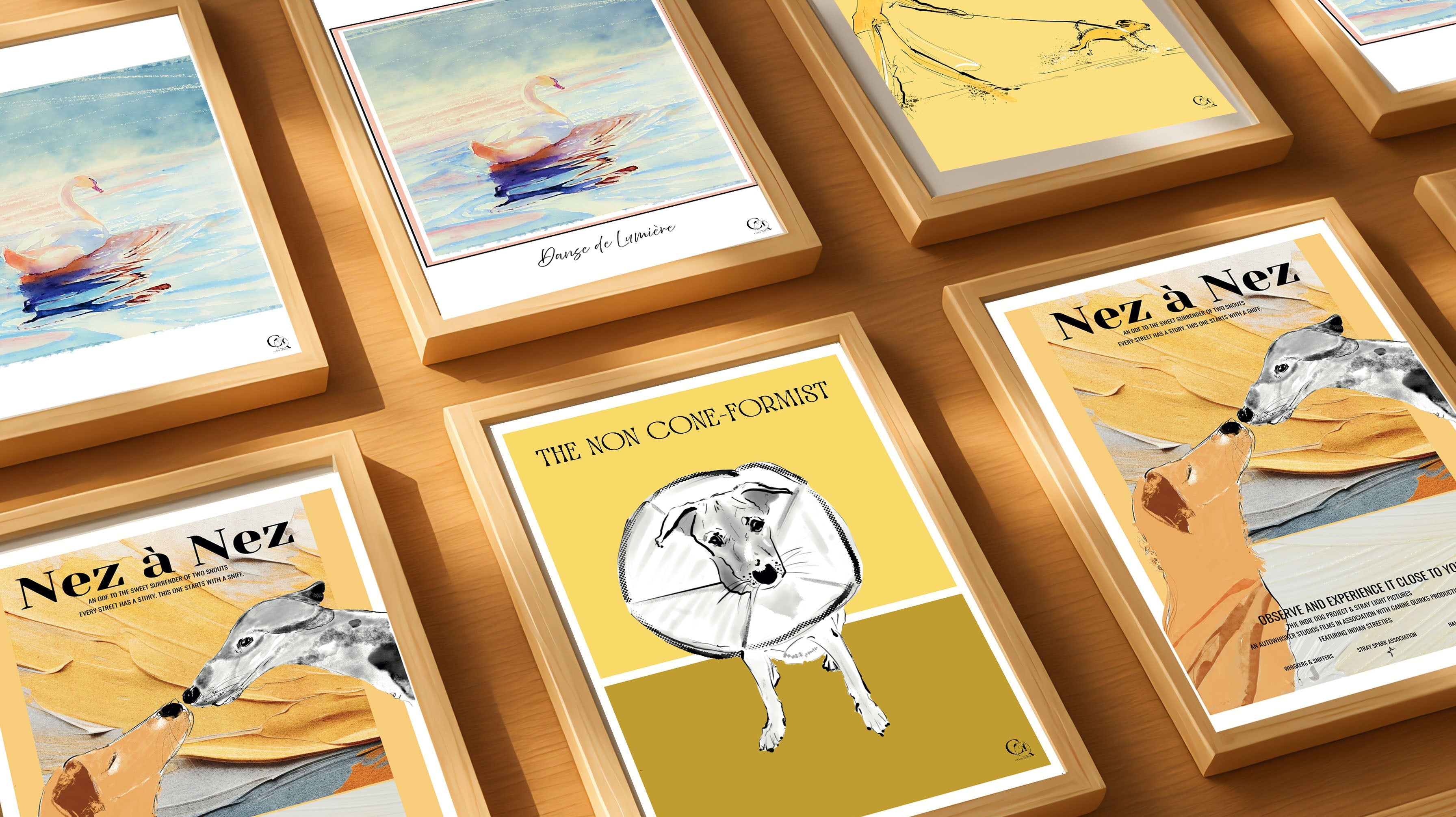 Museum quality fine art, canvases, collectibles, posters by Canine Quirks