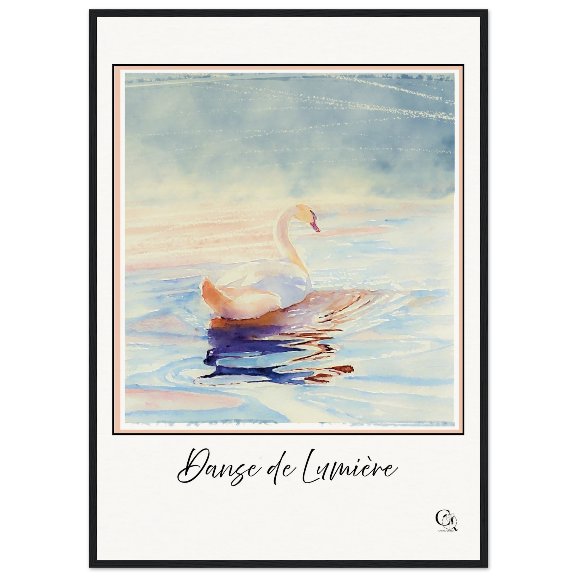 Grace in Stillness Swan Art Print