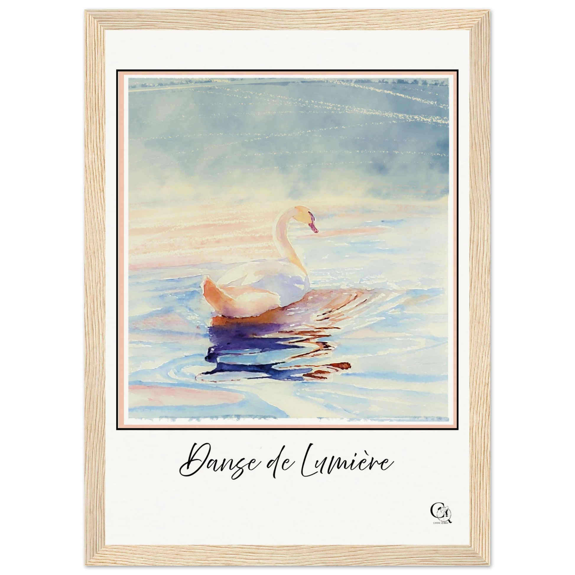 Grace in Stillness Swan Art Print