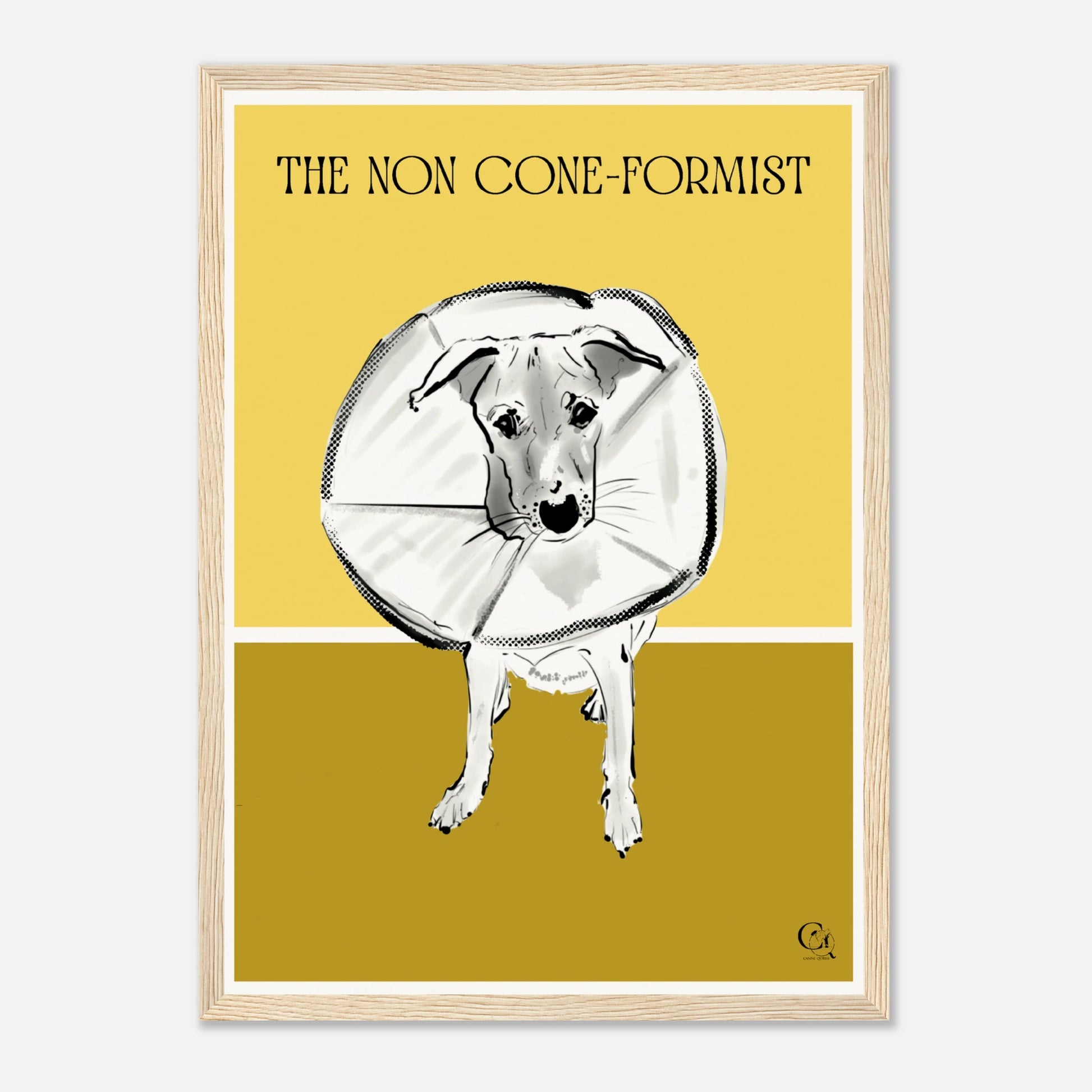 Quirky Dog Poster Non Coneformist