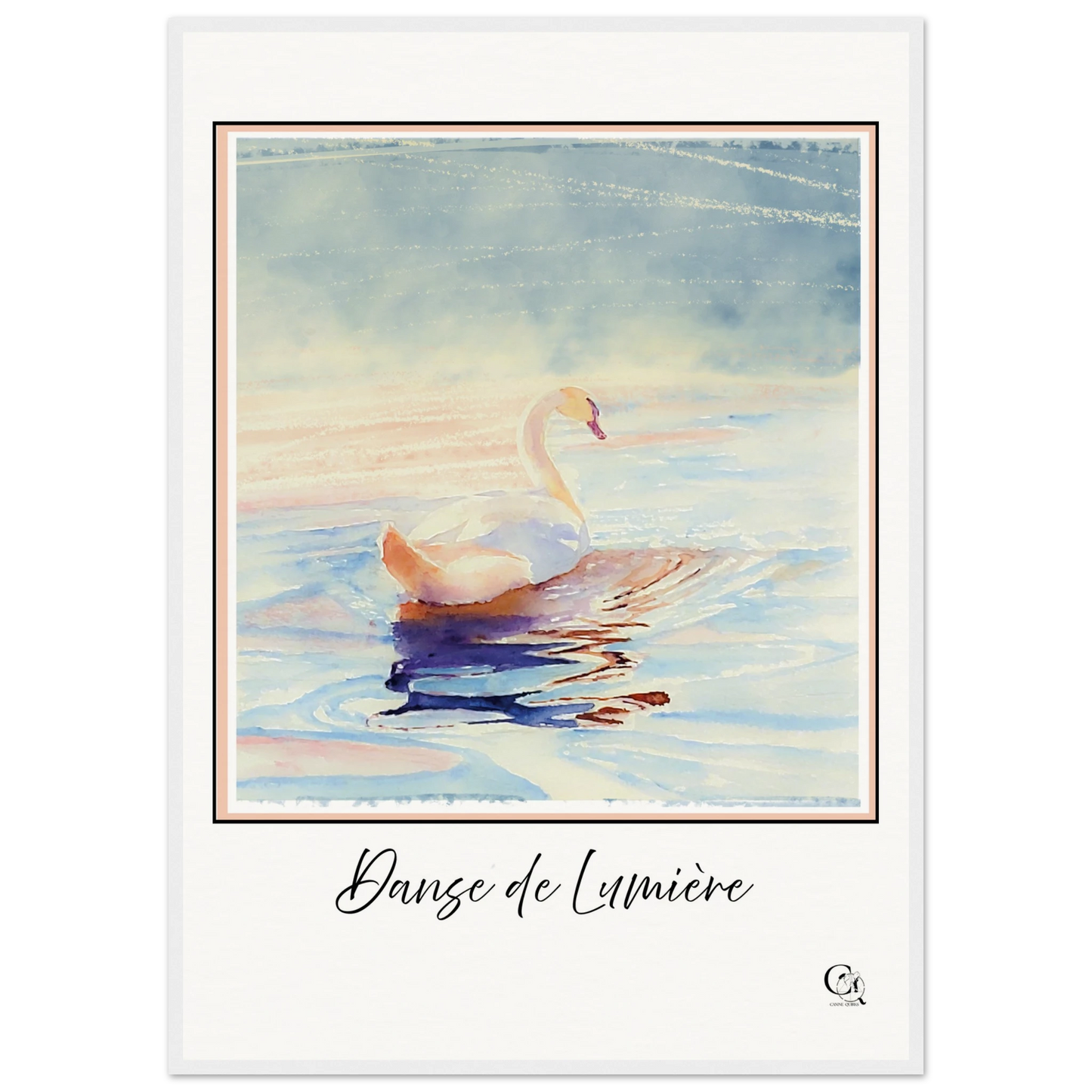 Grace in Stillness Swan Art Print