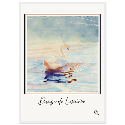 Grace in Stillness Swan Art Print