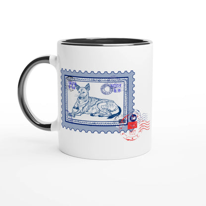 Midnight Post 11Oz Color Filled Ceramic Mug.