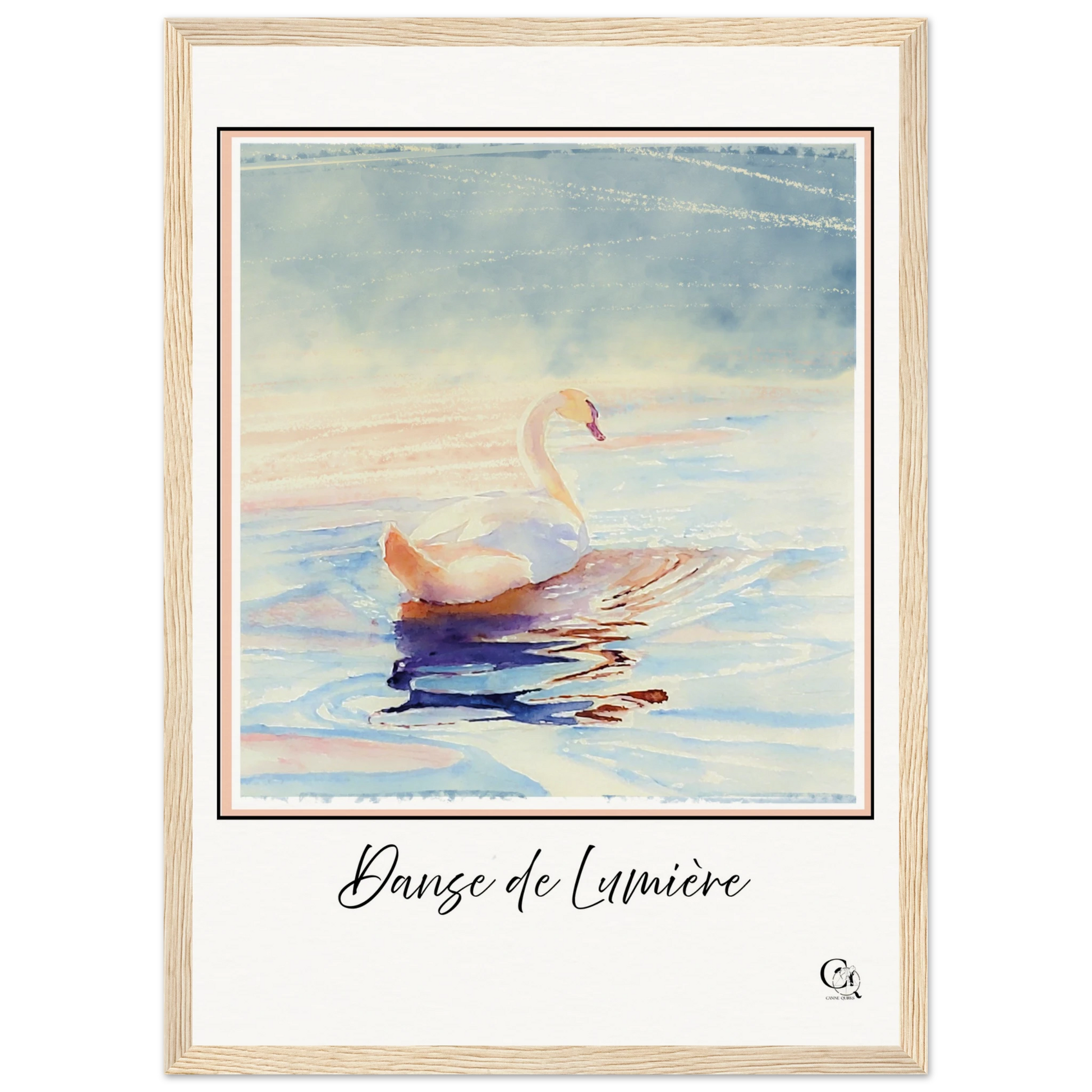 Grace in Stillness Swan Art Print