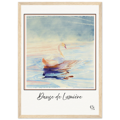 Grace in Stillness Swan Art Print