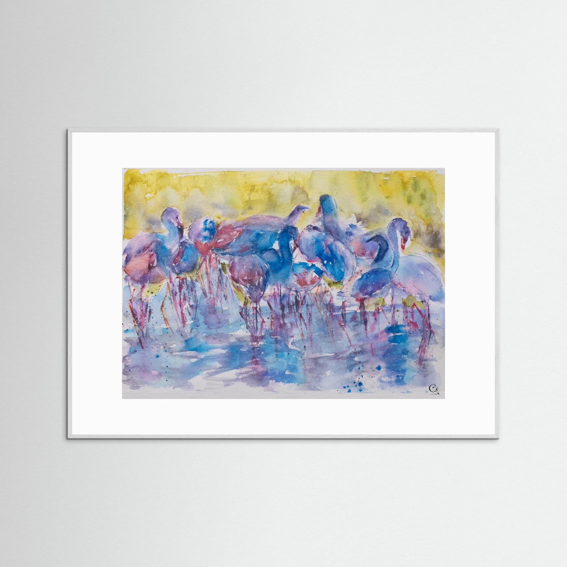caninequirks_curiousbalance_watercolor_unframedartprint