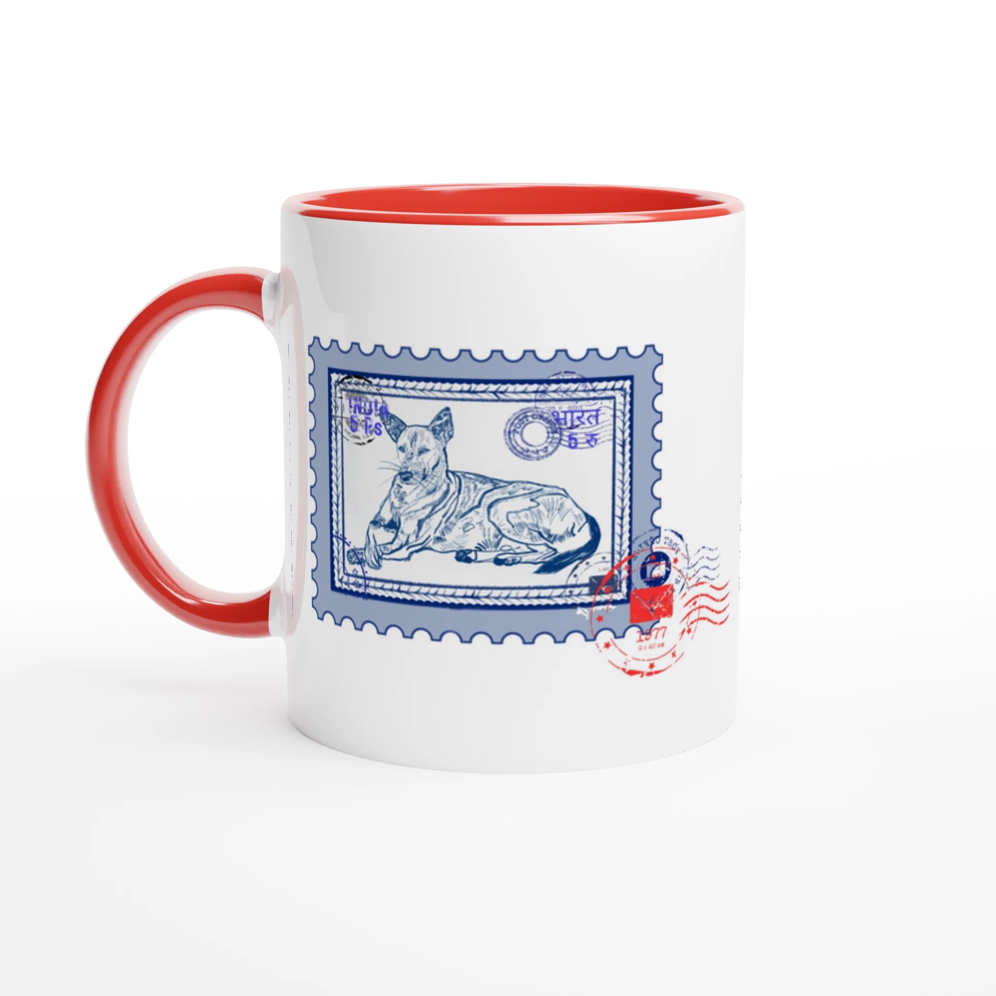 Midnight Post 11Oz Color Filled Ceramic Mug.