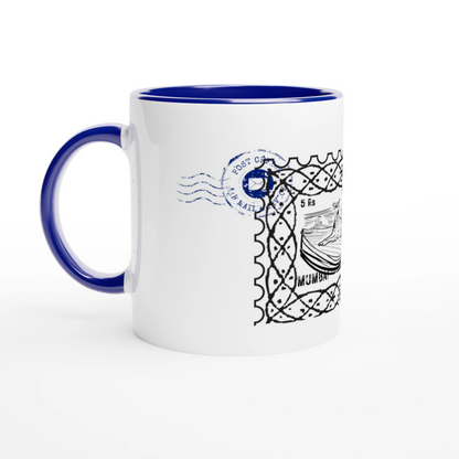 Mumbai Post 11Oz Color Filled Ceramic Mug.