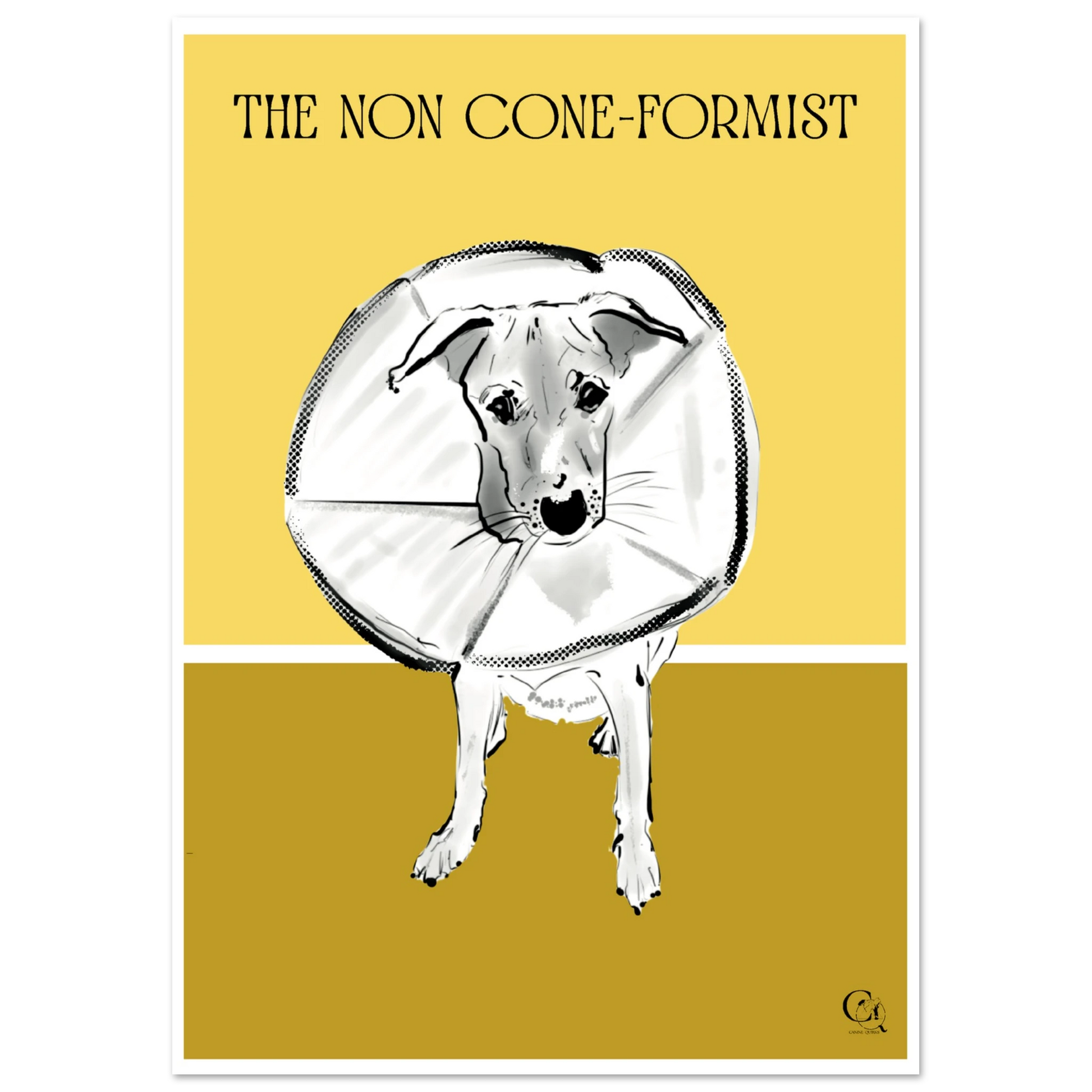 Quirky Dog Poster Non Coneformist