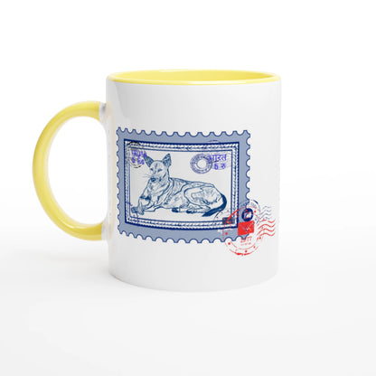 Midnight Post 11Oz Color Filled Ceramic Mug.