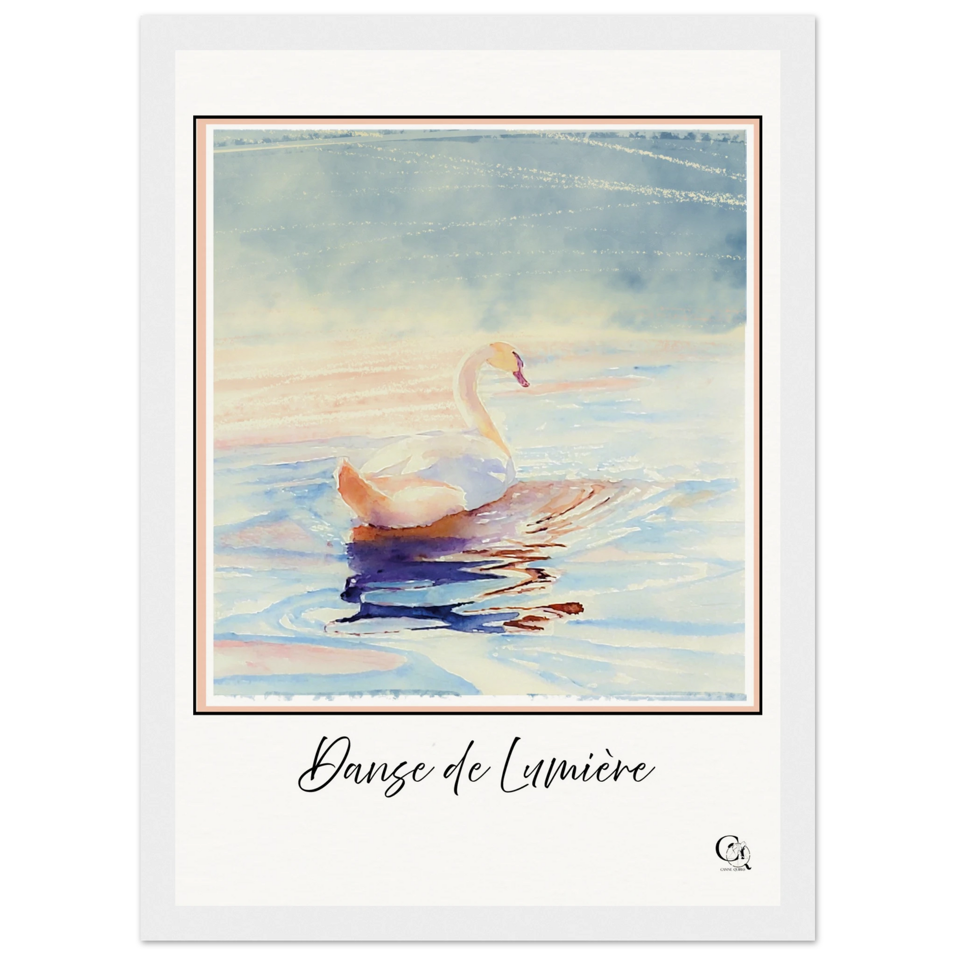 Grace in Stillness Swan Art Print
