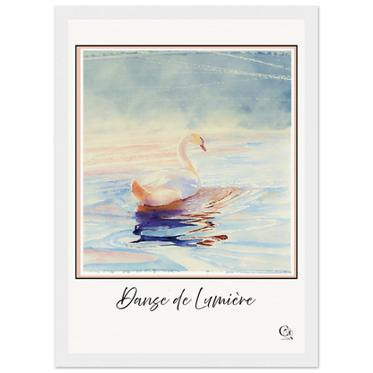 Grace in Stillness Swan Art Print