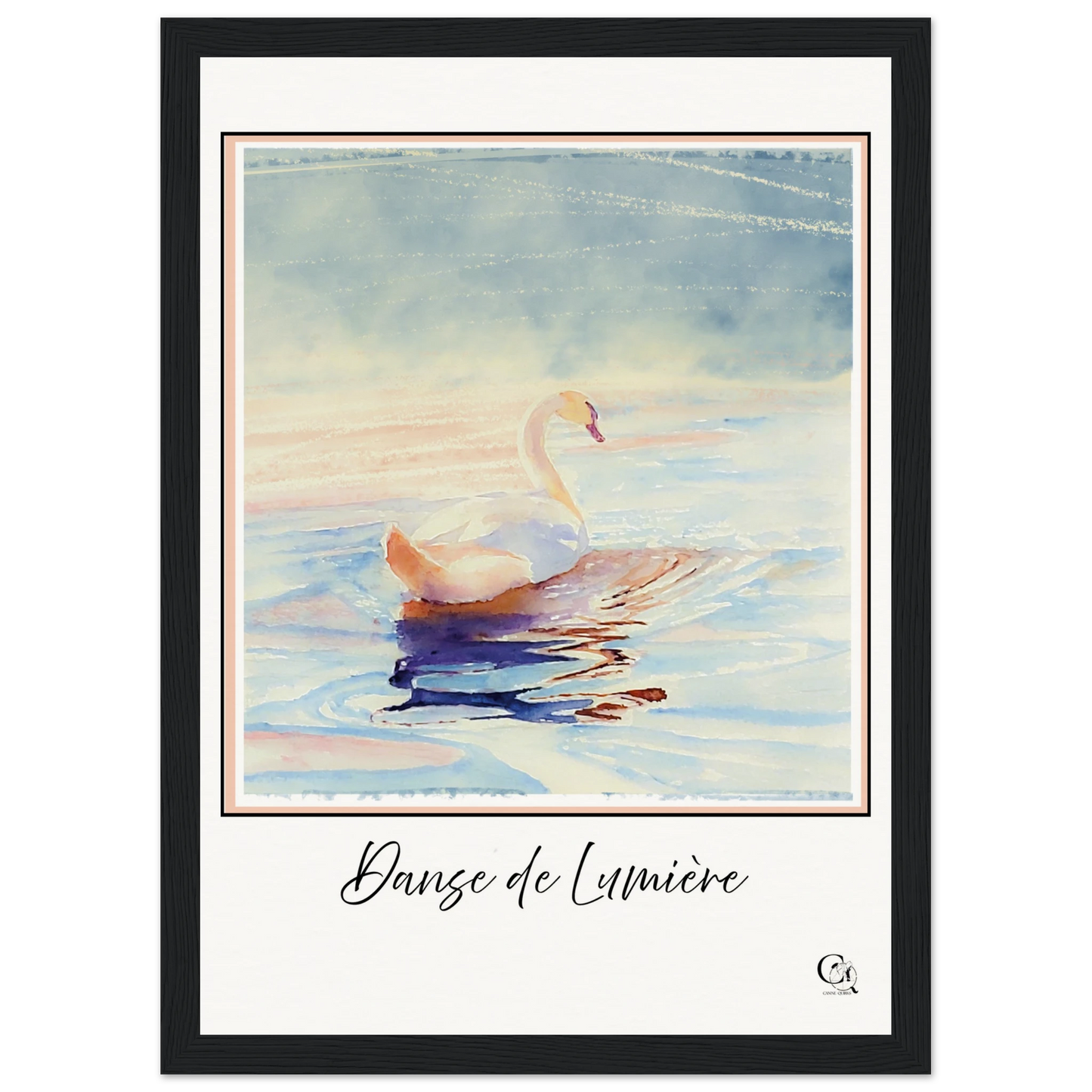 Grace in Stillness Swan Art Print