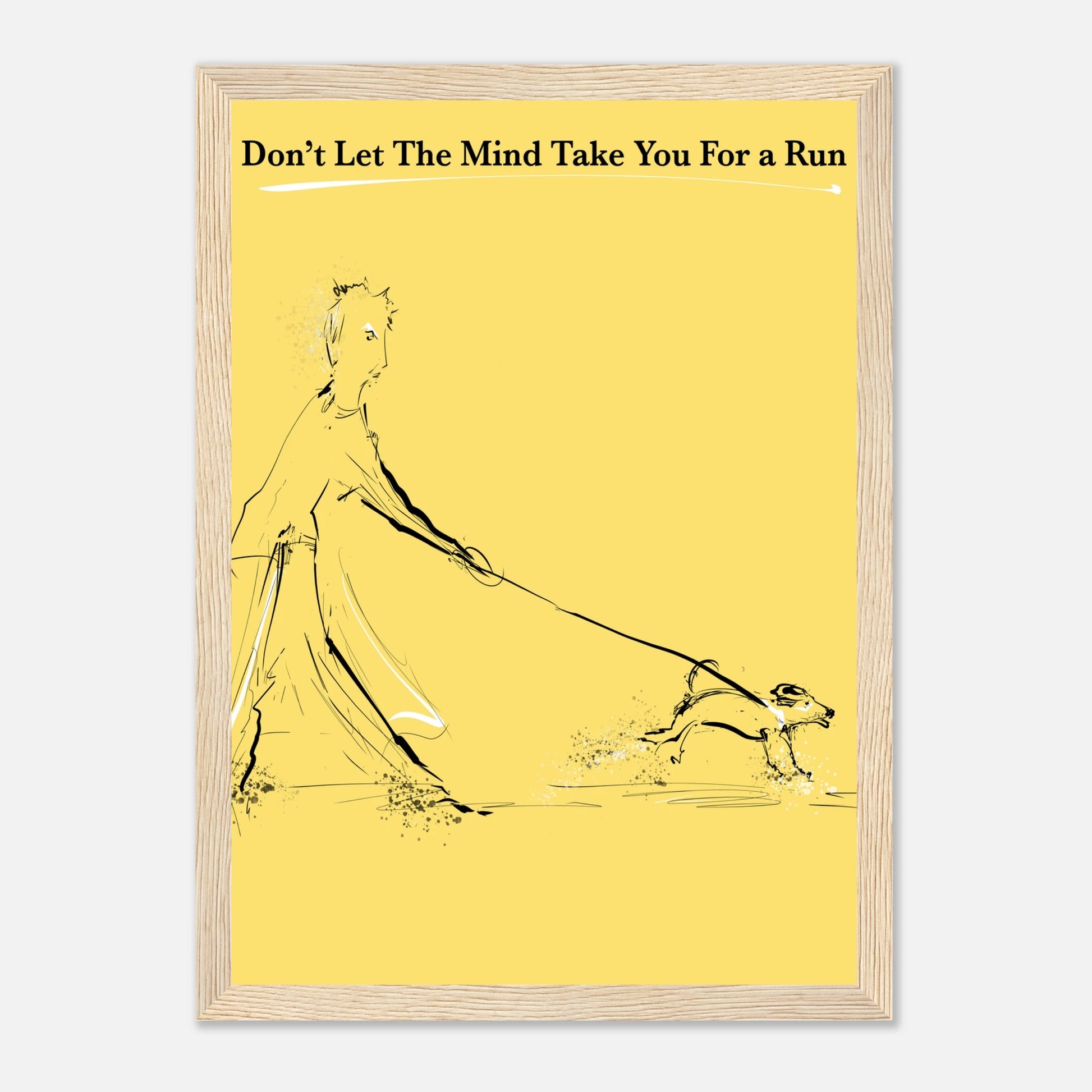 Motivational Poster Mind On a Leash 