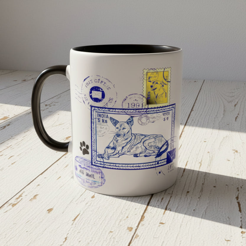 Blue Post 11Oz Color Coffee Mug