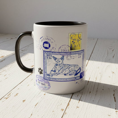 Blue Post 11Oz Color Coffee Mug