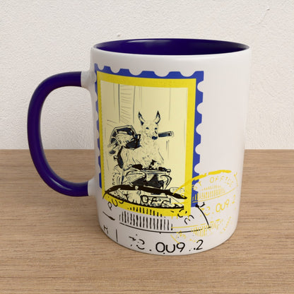 Scooter Post Color Coffee Mug.