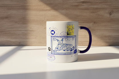 Blue Post 11Oz Color Coffee Mug
