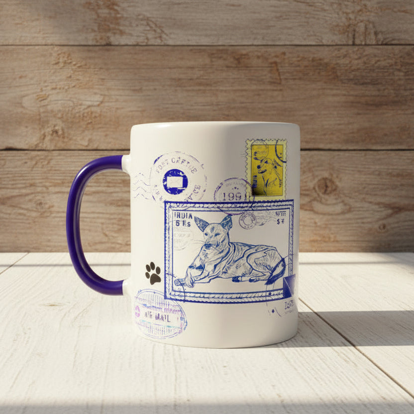 Blue Post 11Oz Color Coffee Mug