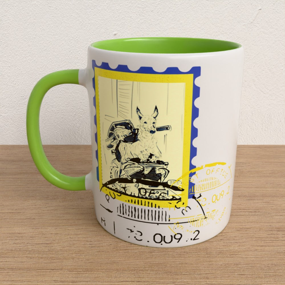 Scooter Post Color Coffee Mug.
