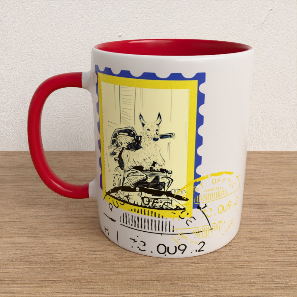 Scooter Post Color Coffee Mug.