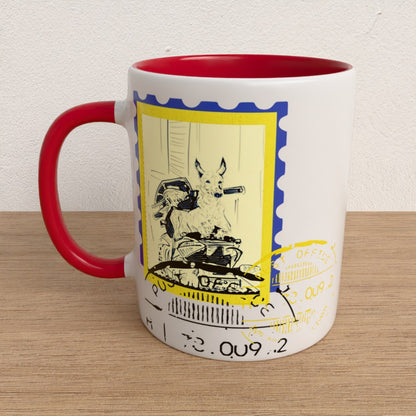 Scooter Post Color Coffee Mug.