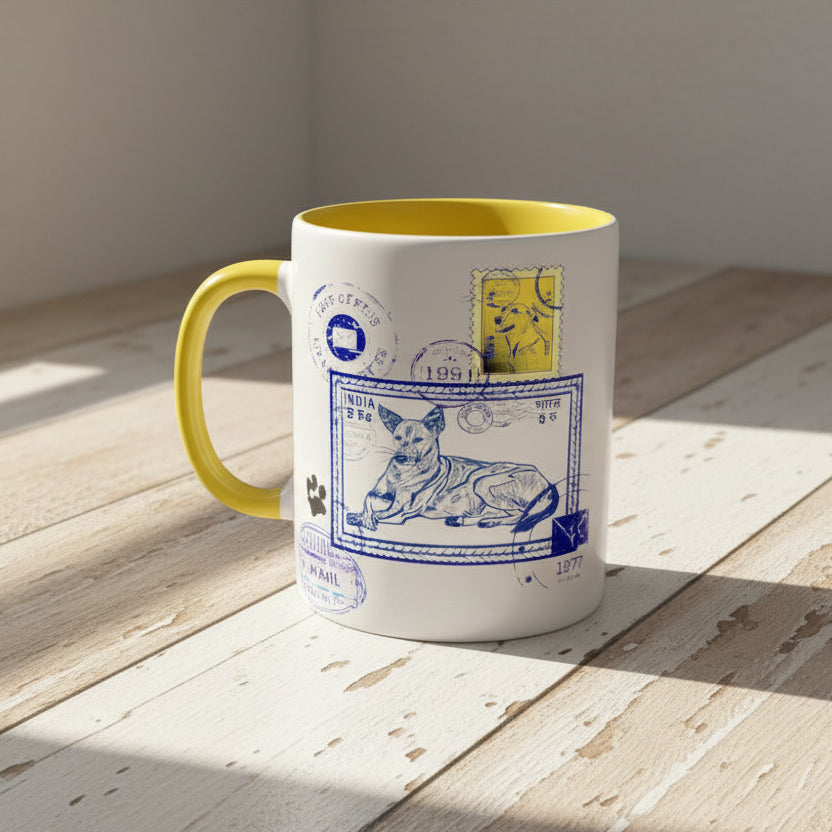 Blue Post 11Oz Color Coffee Mug